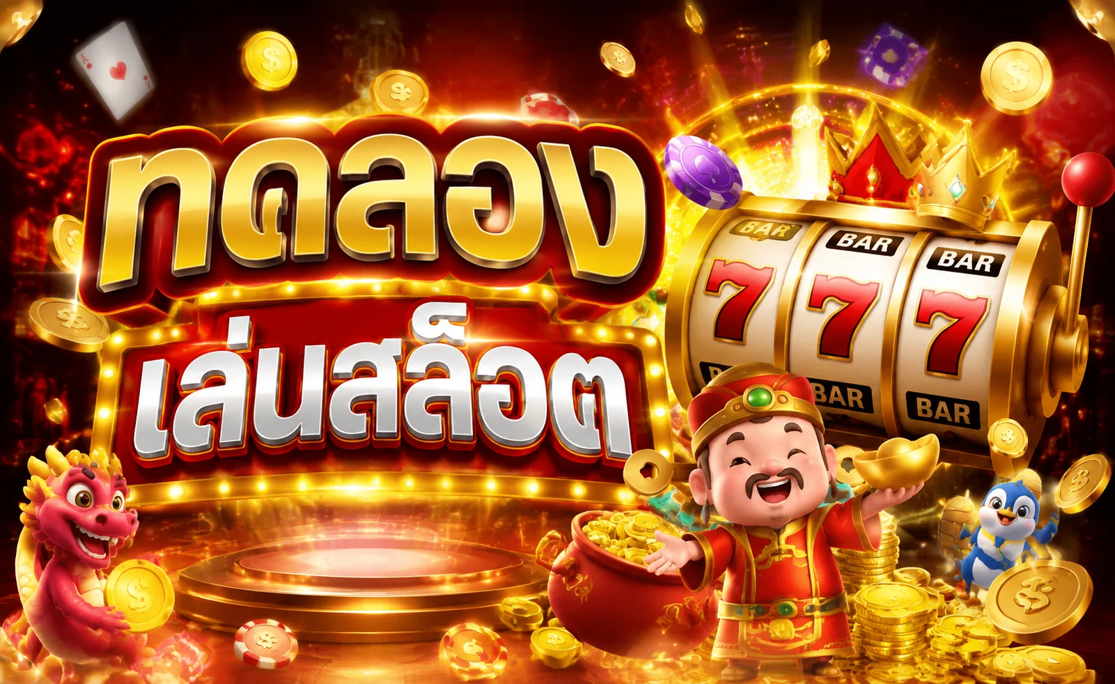 ทดลองเล่นสล็อตฟรี THA555 PG Slot ไม่ต้องฝาก